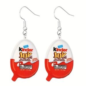 🎁Kinder Joy Egg Foodie Earrings